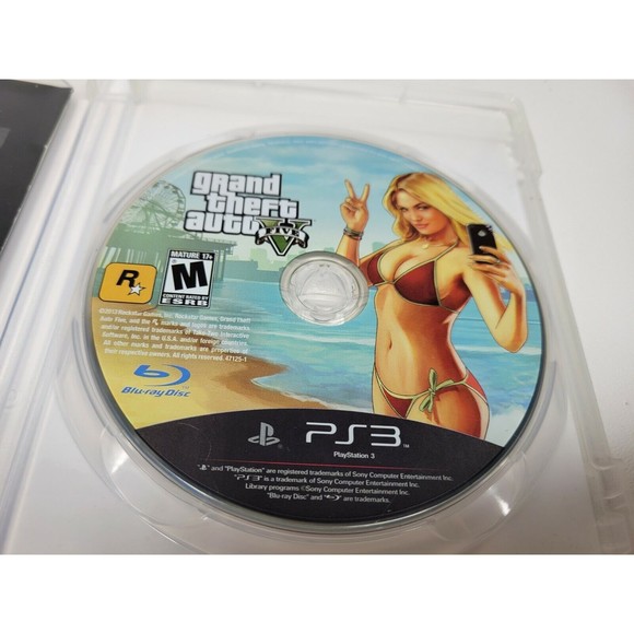 PS3 Grand Theft Auto V GTA 5 Disc and booklet Playstation 3 Rockstar games - Picture 5 of 5